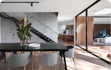 Tiered seating interior